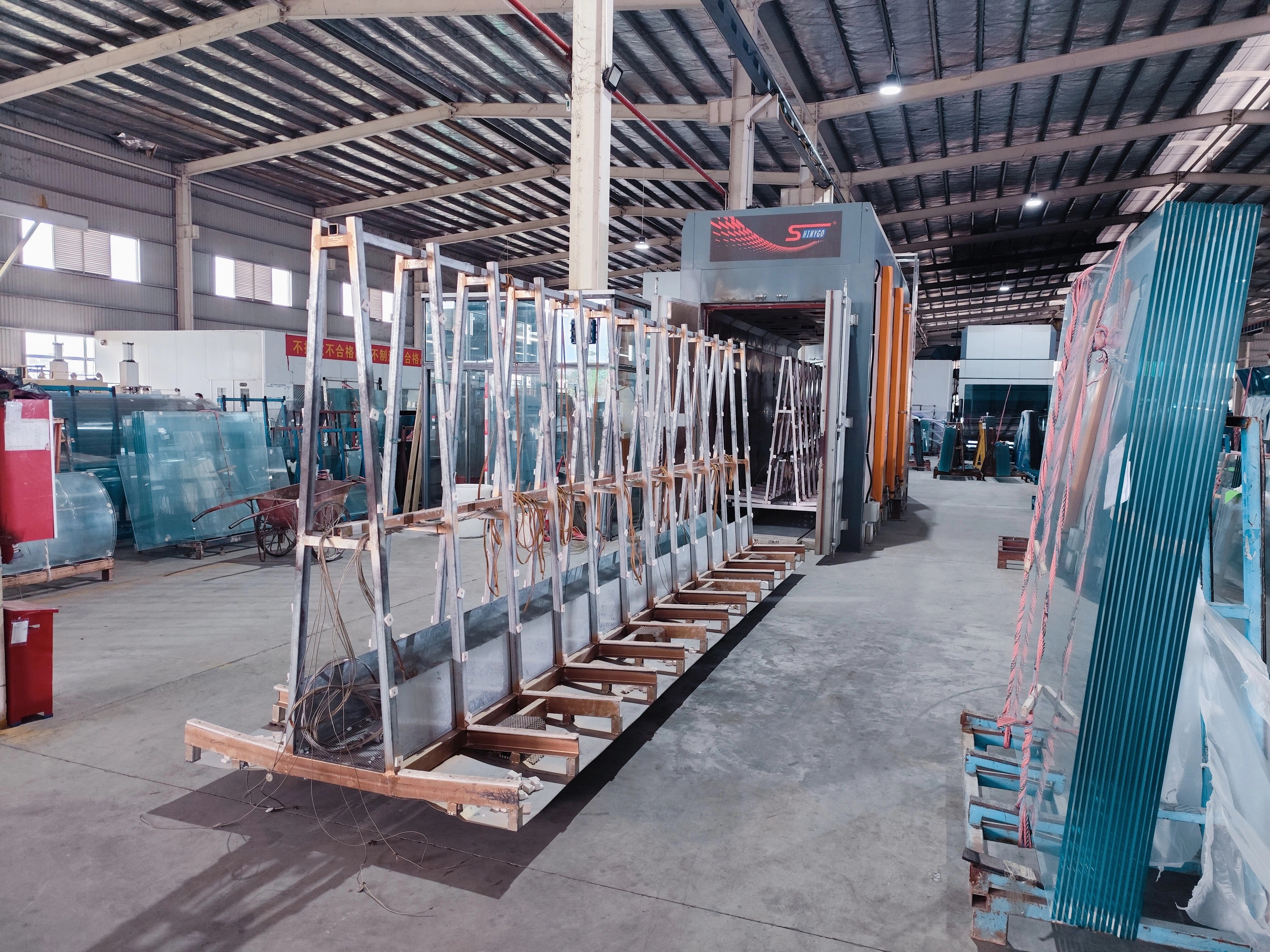 Heat soak furnace for building glass tempering quality control
