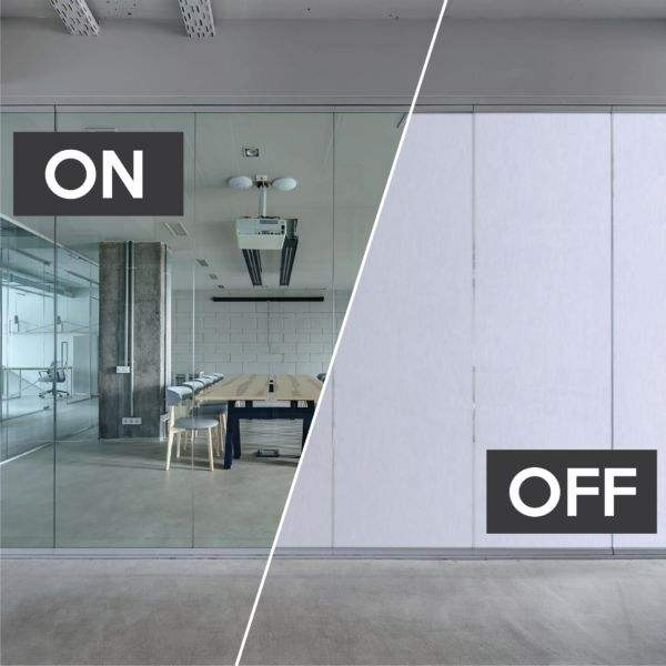 Electronic glass and smart glass product visual alongside laminated and insulated glass comparison