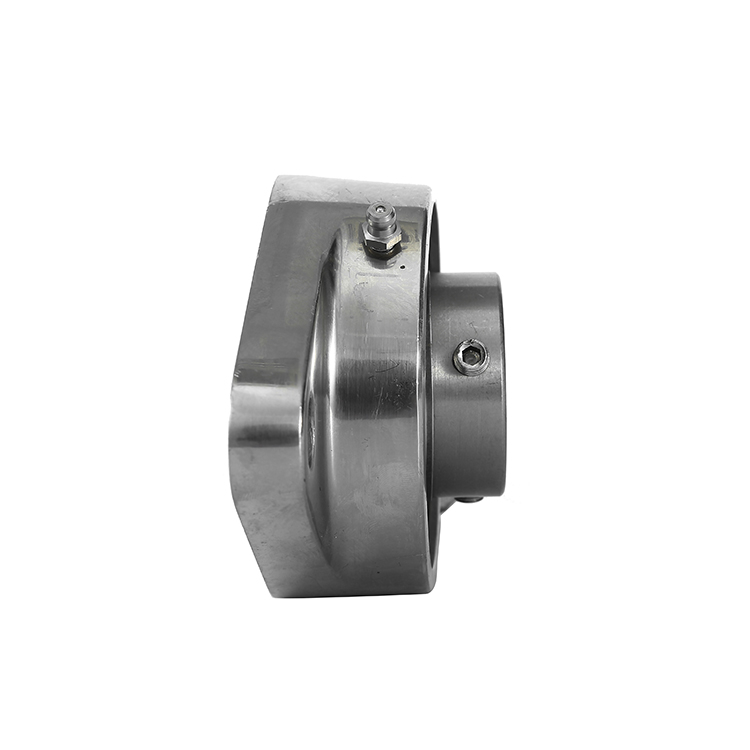 Stainless steel flange bearing unit with end cover fitted