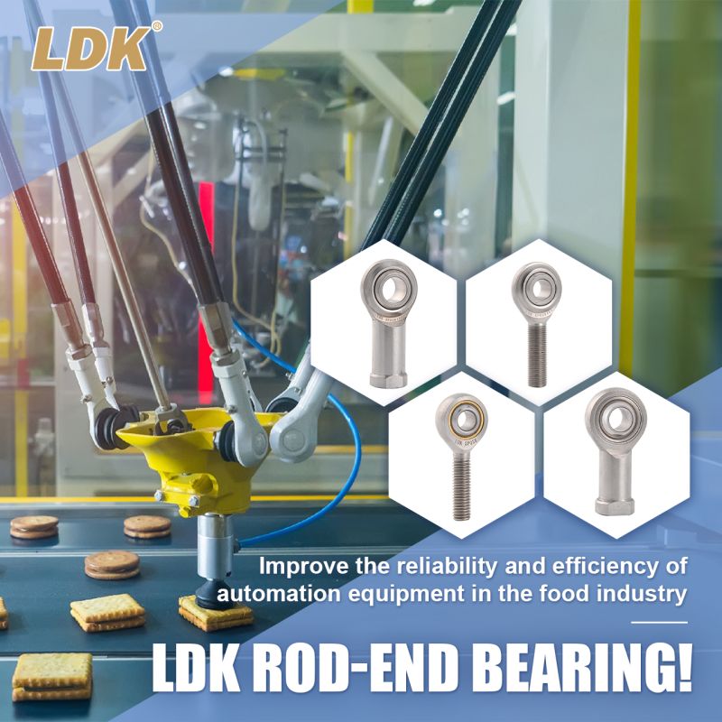 LDK spherical plain bearings applied in industrial automation for precise motion transfer