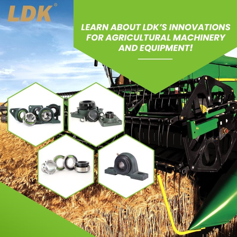 Agricultural bearing units for field equipment exposed to dust and mud