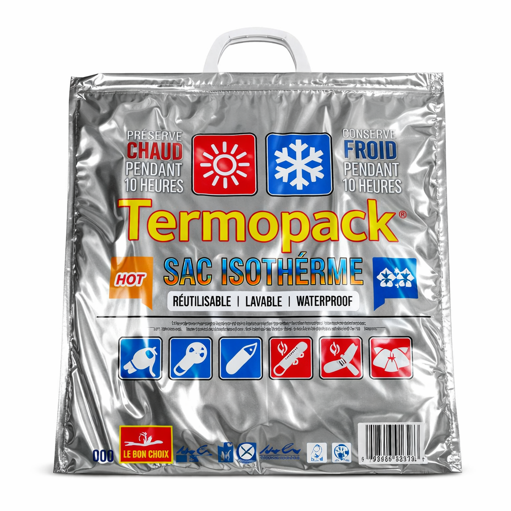 Reusable Aluminum Foil Insulated Tote Bag - Cold Chain Transport Packaging