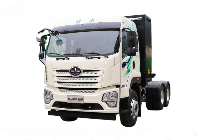 FAW JK6 4X2 electric tractor truck - front view