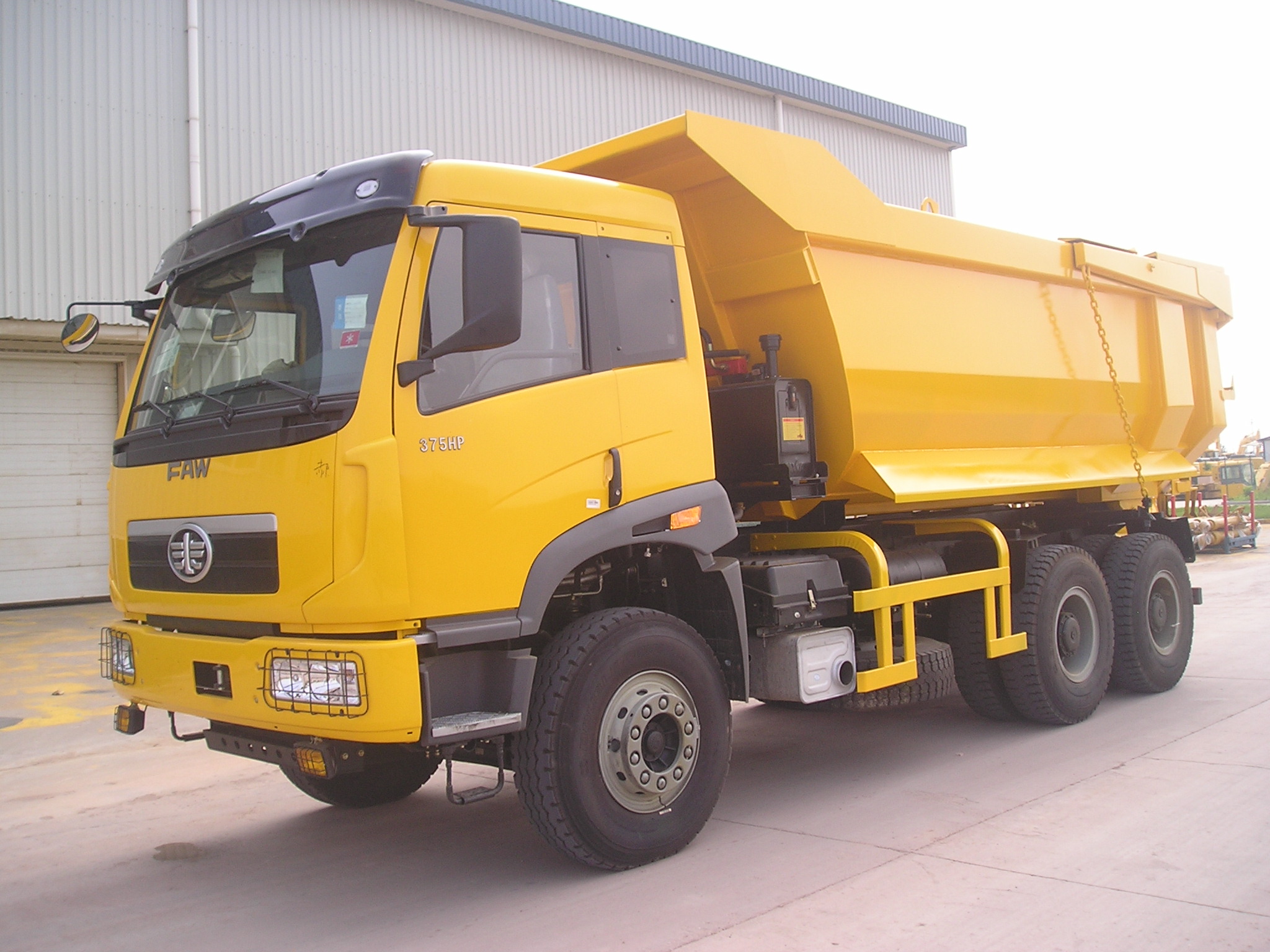 FAW New J5P 6X4 dump truck on construction site