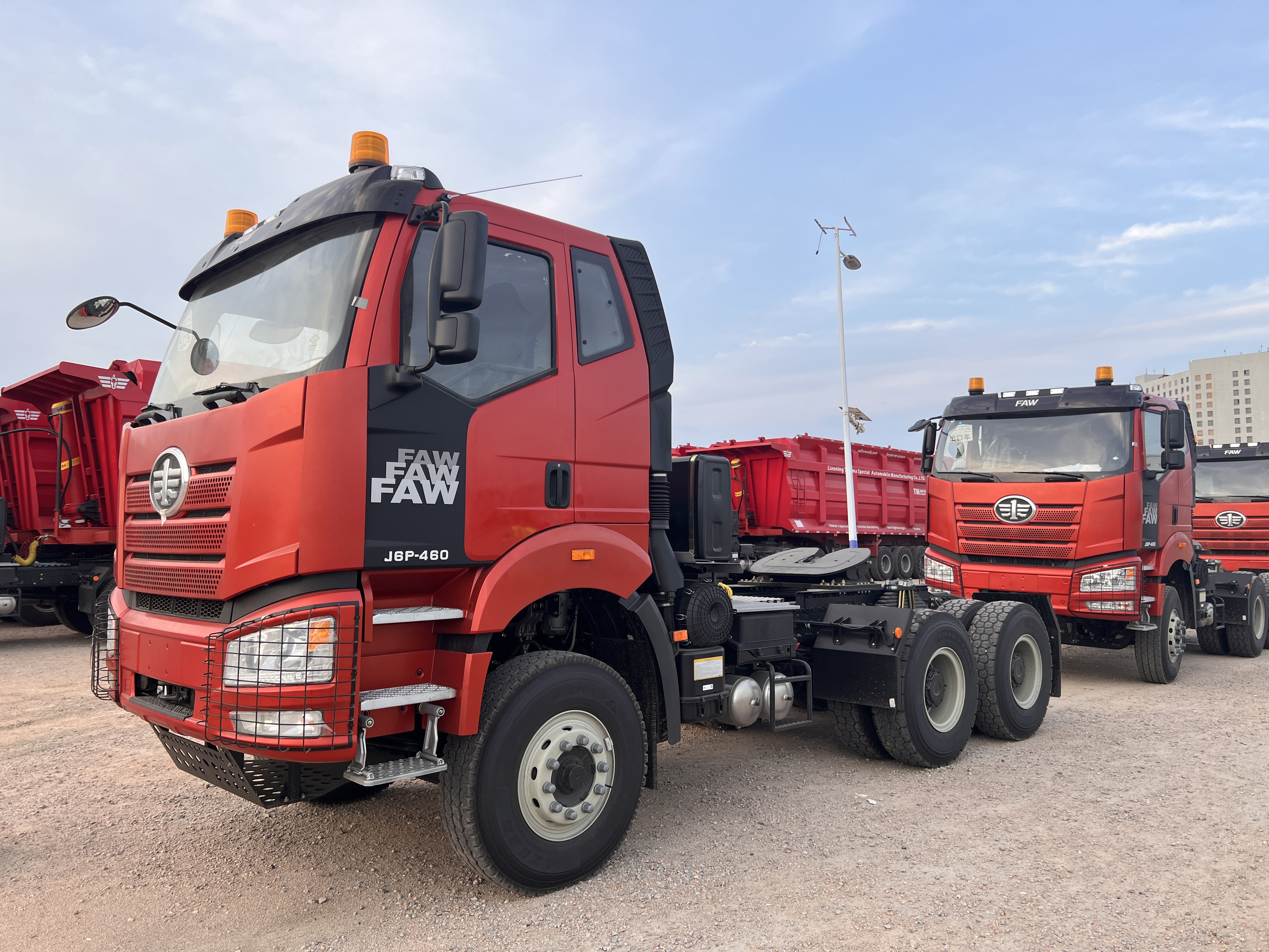 FAW J6P 6x4 tractor truck configured for long-haul logistics