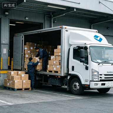 FAW truck in express and parcel delivery fleet scenario