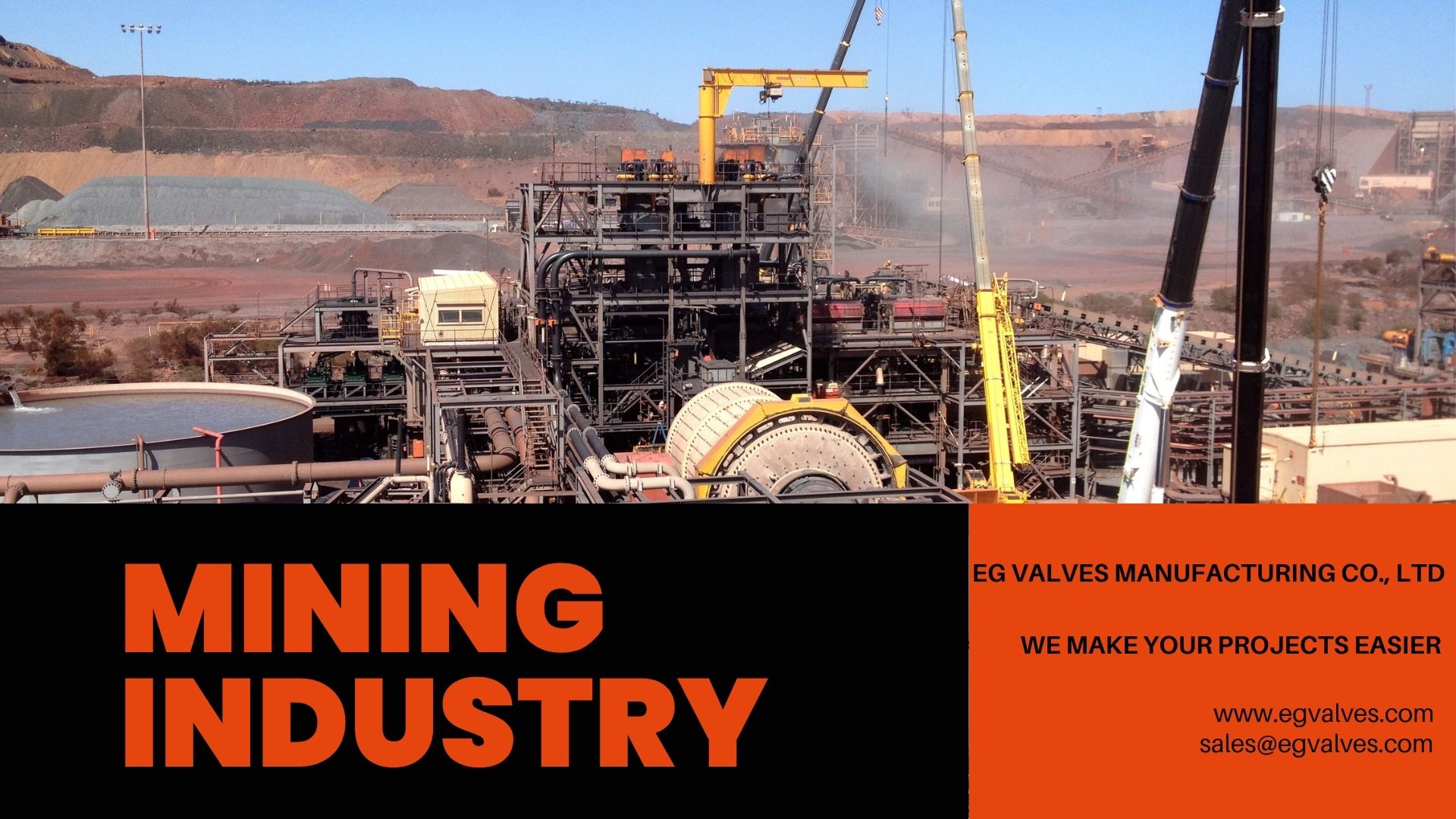 Mining industry valve application