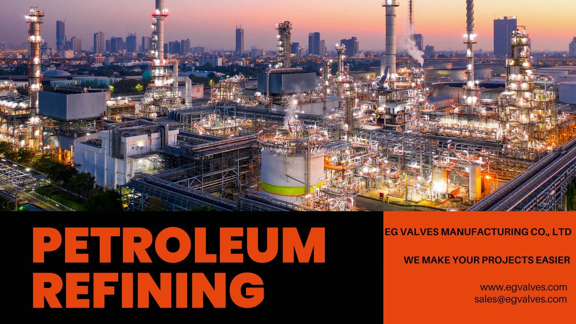 Petroleum refining application scene