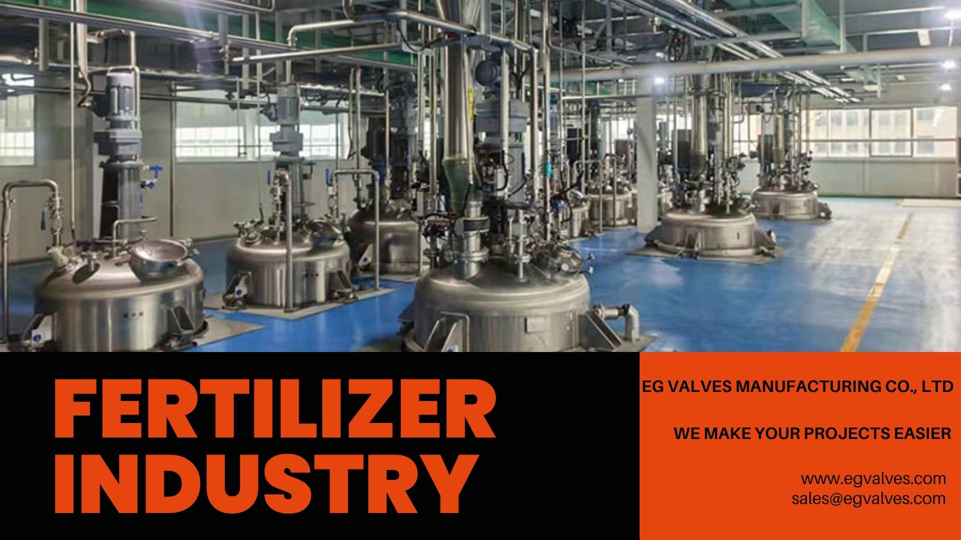 Fertilizer plant conditions require corrosion-resistant industrial valves