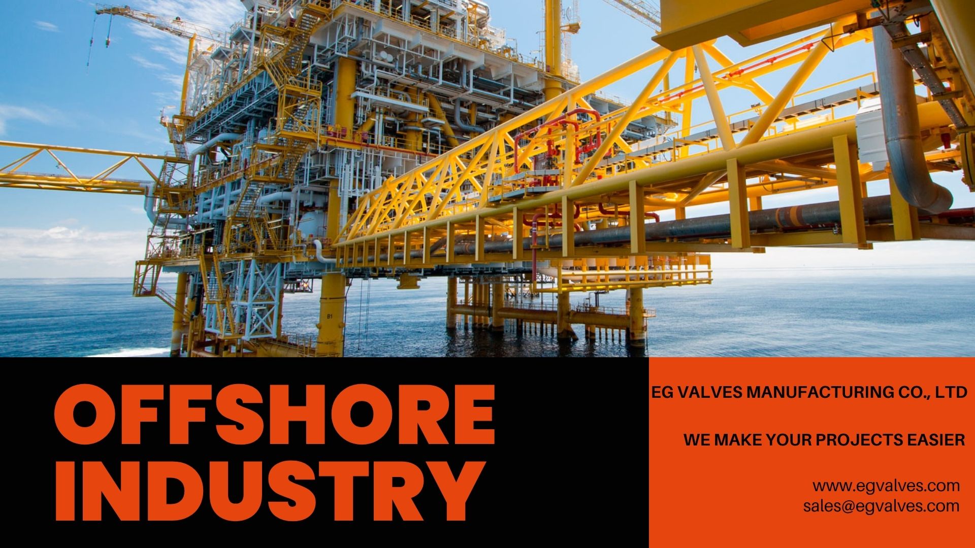 EG Valves offshore industrial valve application