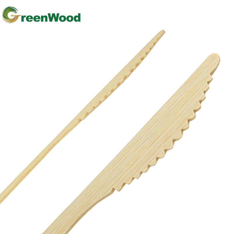 Bamboo knife from the Greenwood disposable bamboo cutlery range