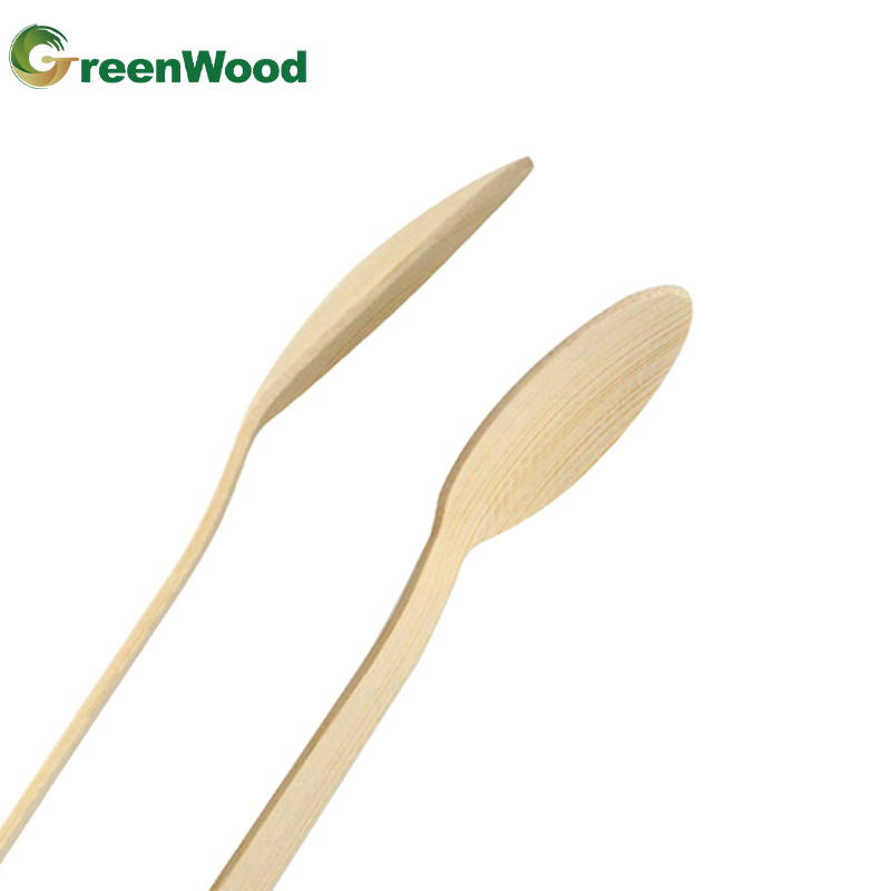 Disposable bamboo spoon Disposable bamboo spoon with natural bamboo texture