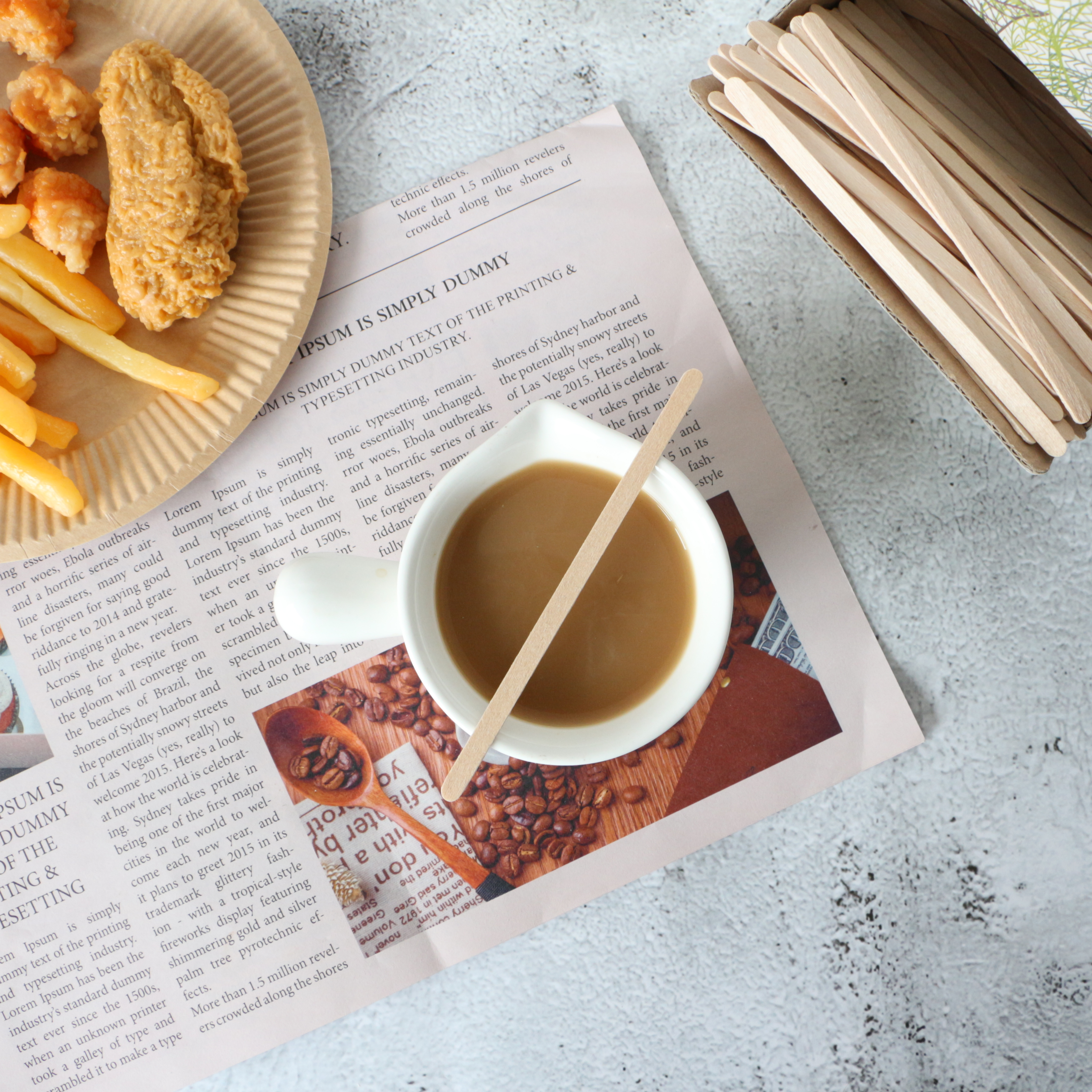 Food-Grade Disposable Cutlery for Coffee Shop & Cafe