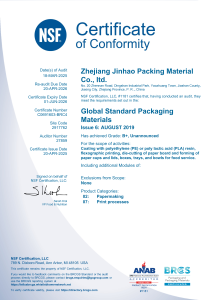 BRCGS Global Standard Packaging Materials Certification