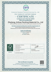 FSC Chain of Custody Single Certificate