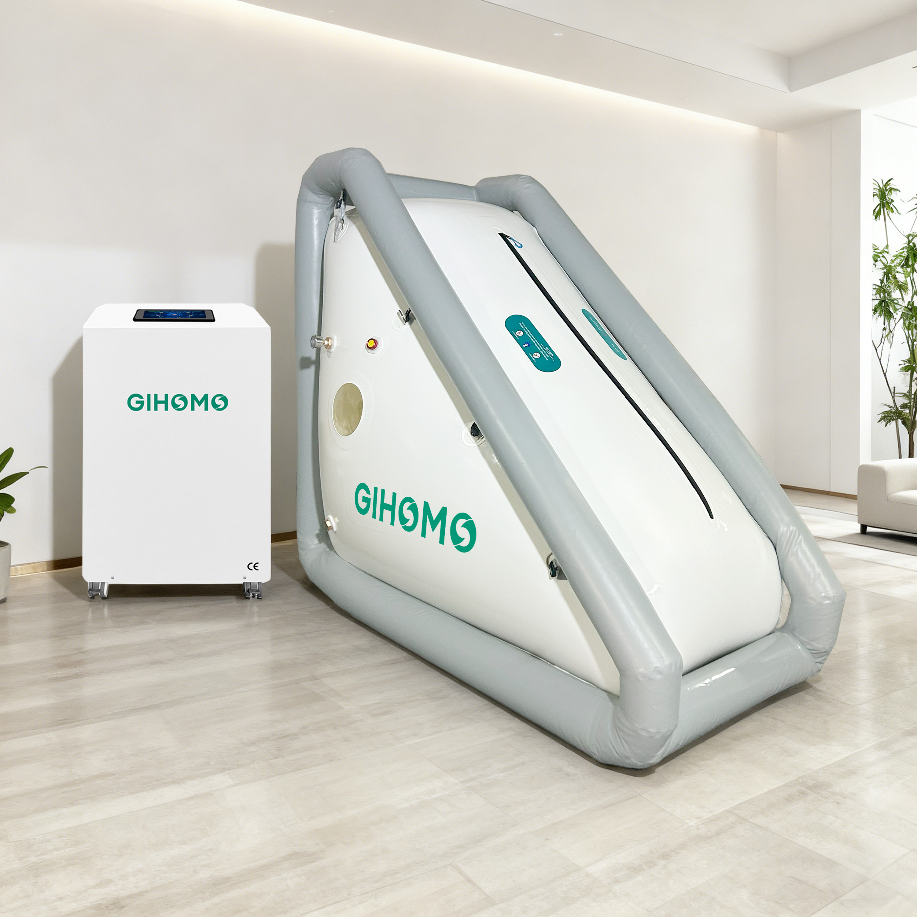 Soft shell hyperbaric oxygen chamber for wellness settings