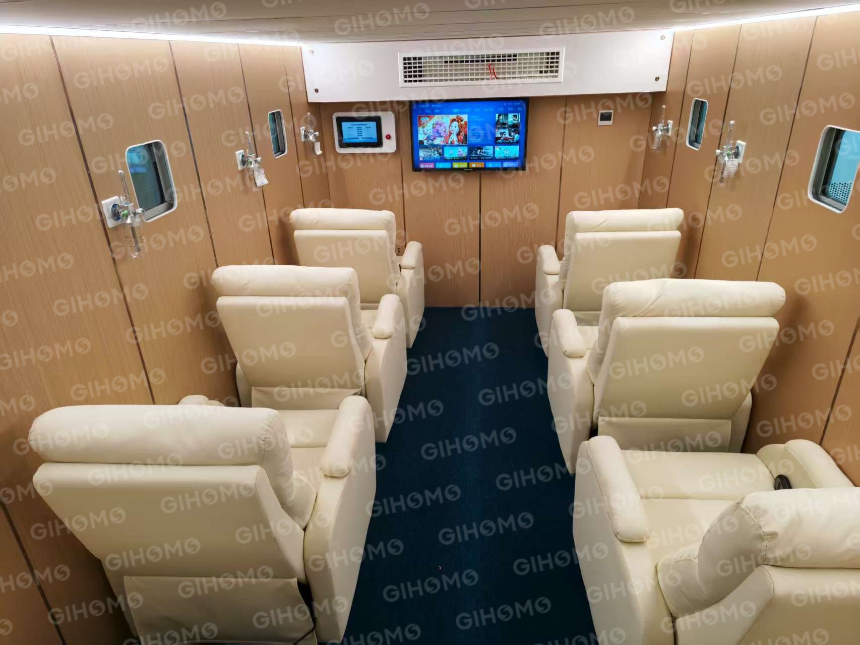 Hyperbaric chamber in a wellness center setting