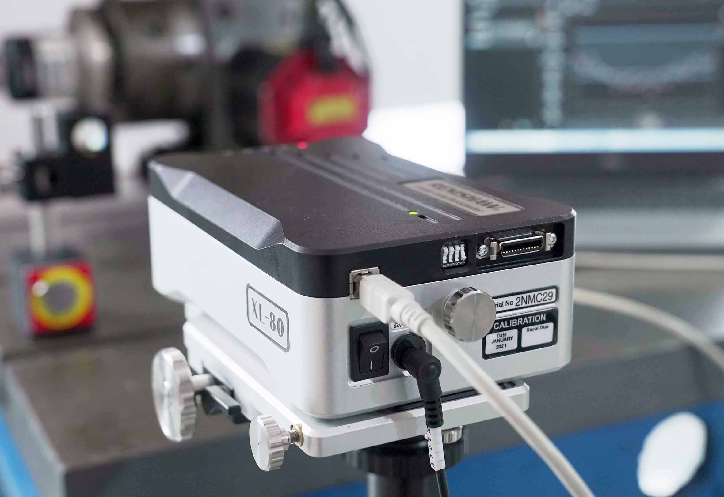Laser interferometer used for cam indexer repeatability detection