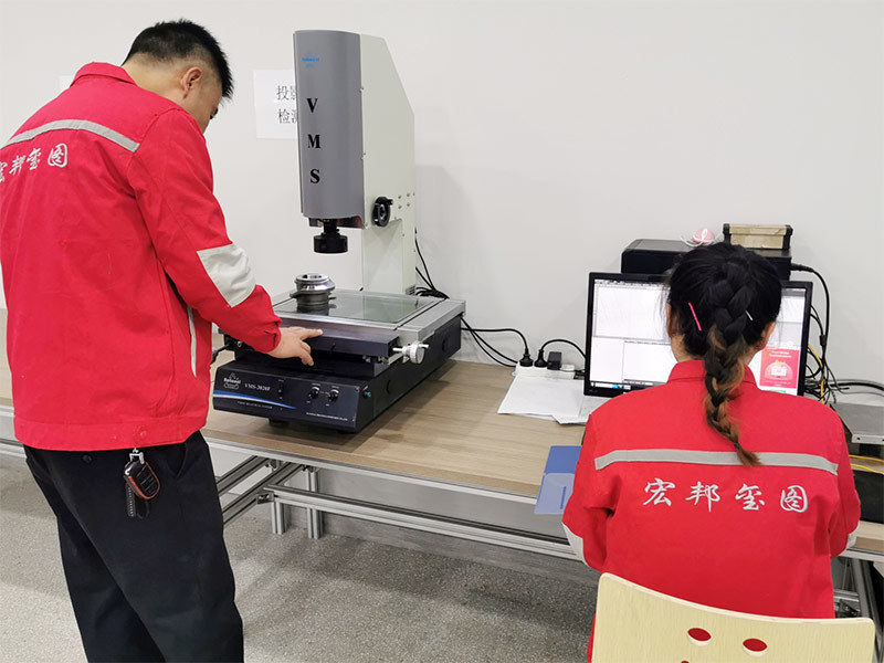 3D projection inspection of index cam working profile at HONEPAN