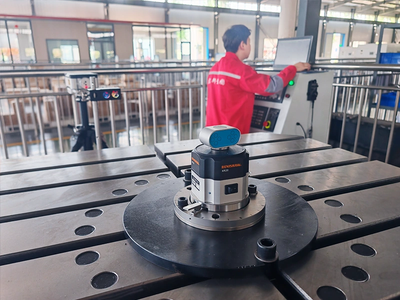 Cam indexer repeat positioning accuracy detection using laser interferometer