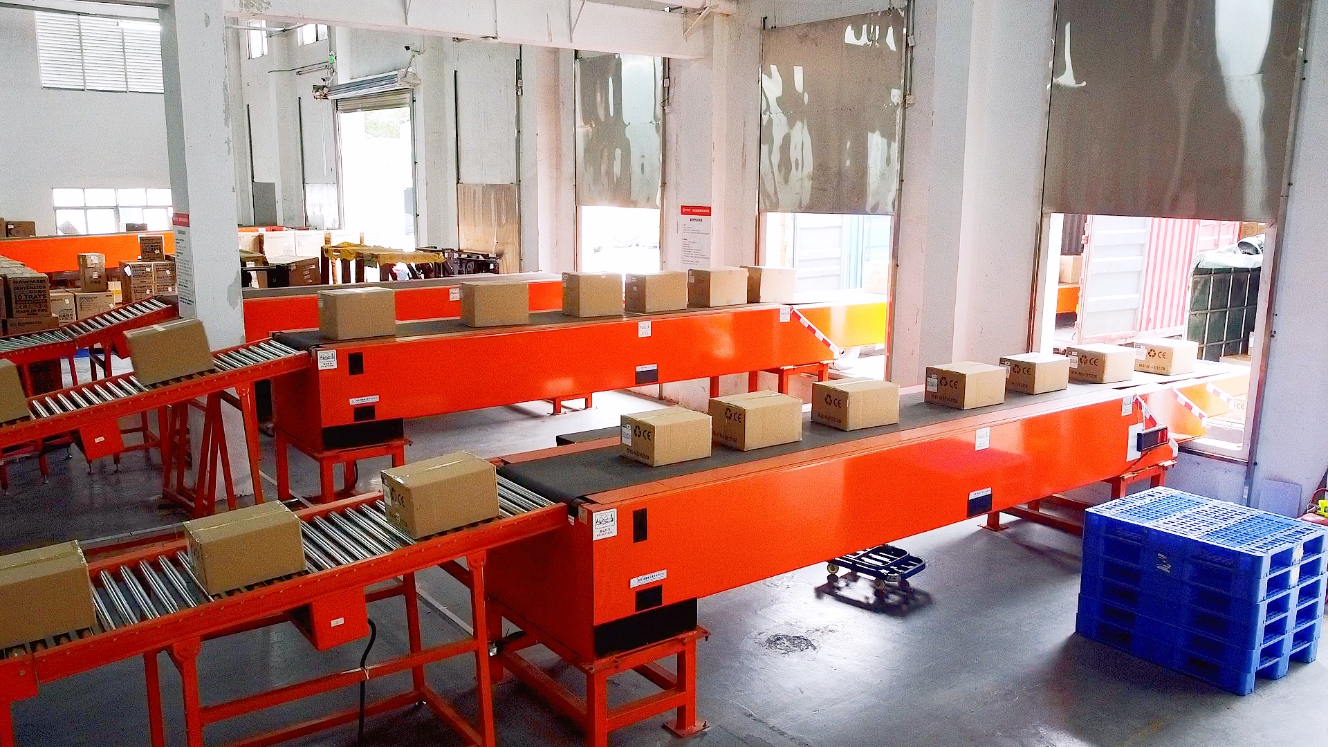 Automated production line equipment in DIDADI warehouse