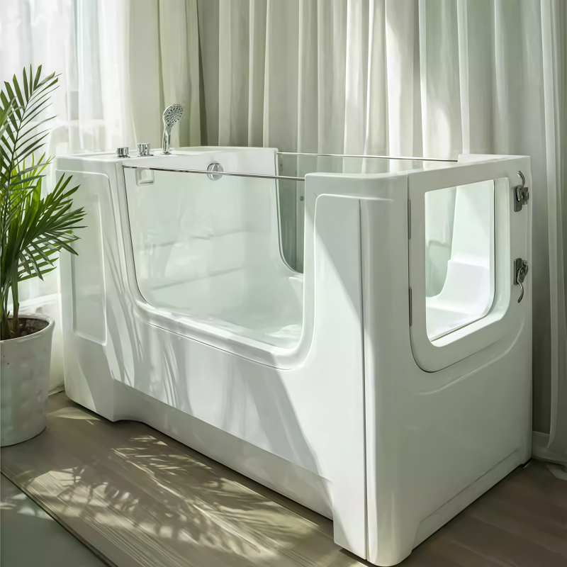 USMILE PET UP-DPbathe dog spa bathtub with acrylic shell and stainless-steel frame