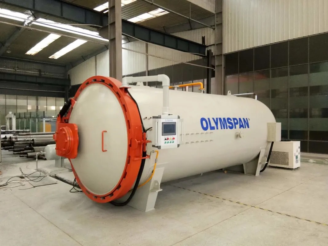 Industrial Composite Autoclave in a production setting
