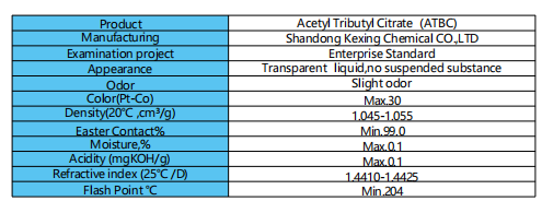 ATBC plasticizer product visual for non-phthalate plasticizer comparison