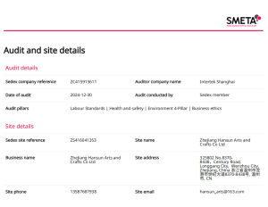 Sedex 4 Pillars (SMETA)