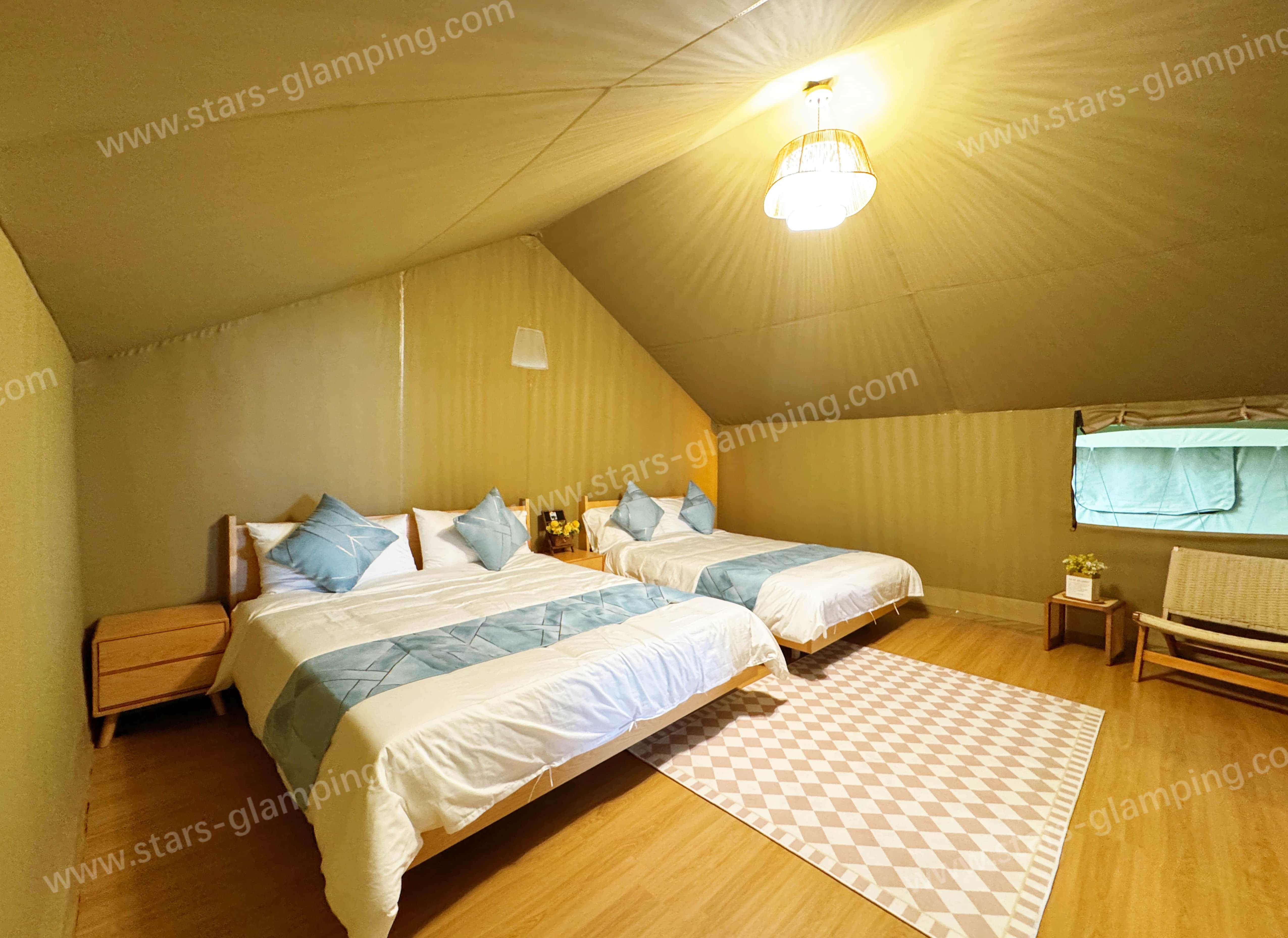 Epic safari tent for eco tourism and wildlife lodge projects