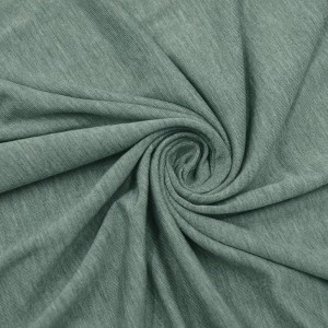 5% Healcell Alginate Fiber / Seaweed Fiber Elastic Jersey Viscose Seaweed Green