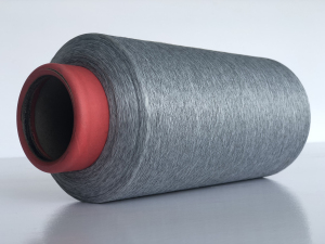Alginate Fiber / Seaweed Charcoal Mud Conductive Yarn[70D-Gray]