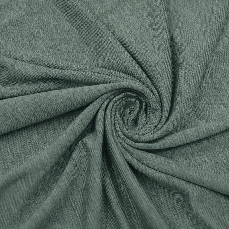 10% Healcell Alginate Fiber / Seaweed Fiber Elastic Jersey Algae Green [40s]
