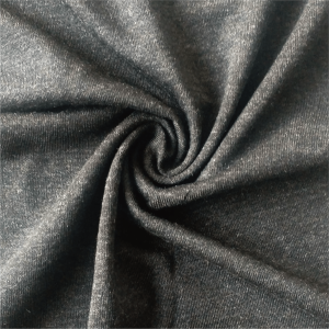 10% Healcell Alginate Fiber / Seaweed Fiber Elastic Jersey Anti-counterfeit Black [40S]