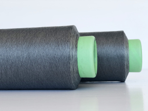 Alginate Fiber / Seaweed Charcoal Mud Conductive Yarn[50D-Gray]