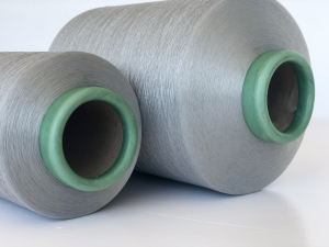 DTY Alginate Fiber / Seaweed Charcoal Mud Polyester Filament (Light Net) [75D*72F]