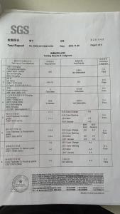 CNAS Accredited Multi-item Safety Test Report (pH, Formaldehyde, Odor, Azo Dyes, Color Fastness) for Blue Crystal Seaweed Knitted Fabric