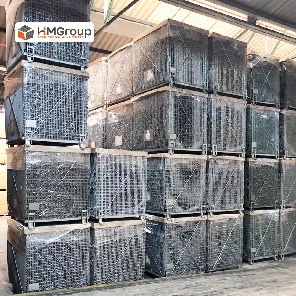 Wire Mesh Storage Containers HM-HD010 stacked