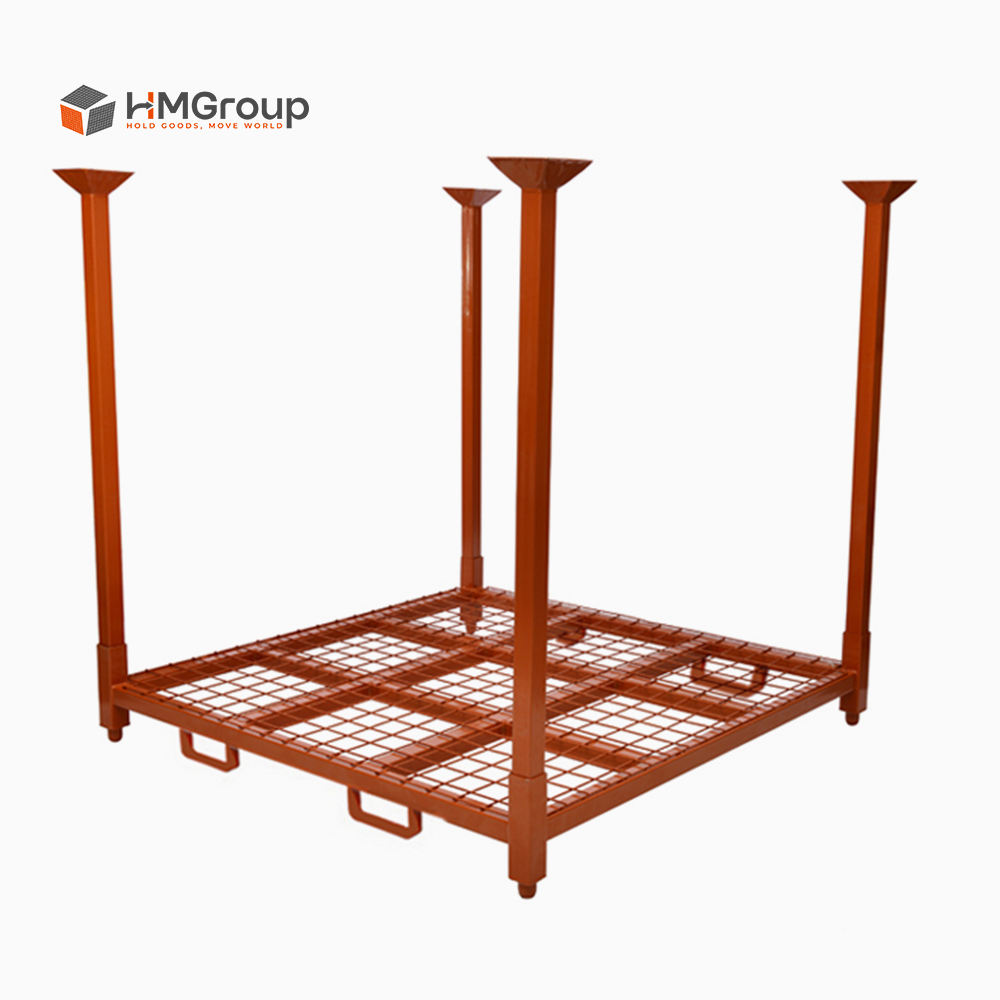 Car Tire Storage Rack HM-TR7272WM side view with loaded tires