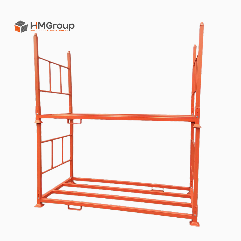 Steel storage stacking rack HM-EULR in logistics center