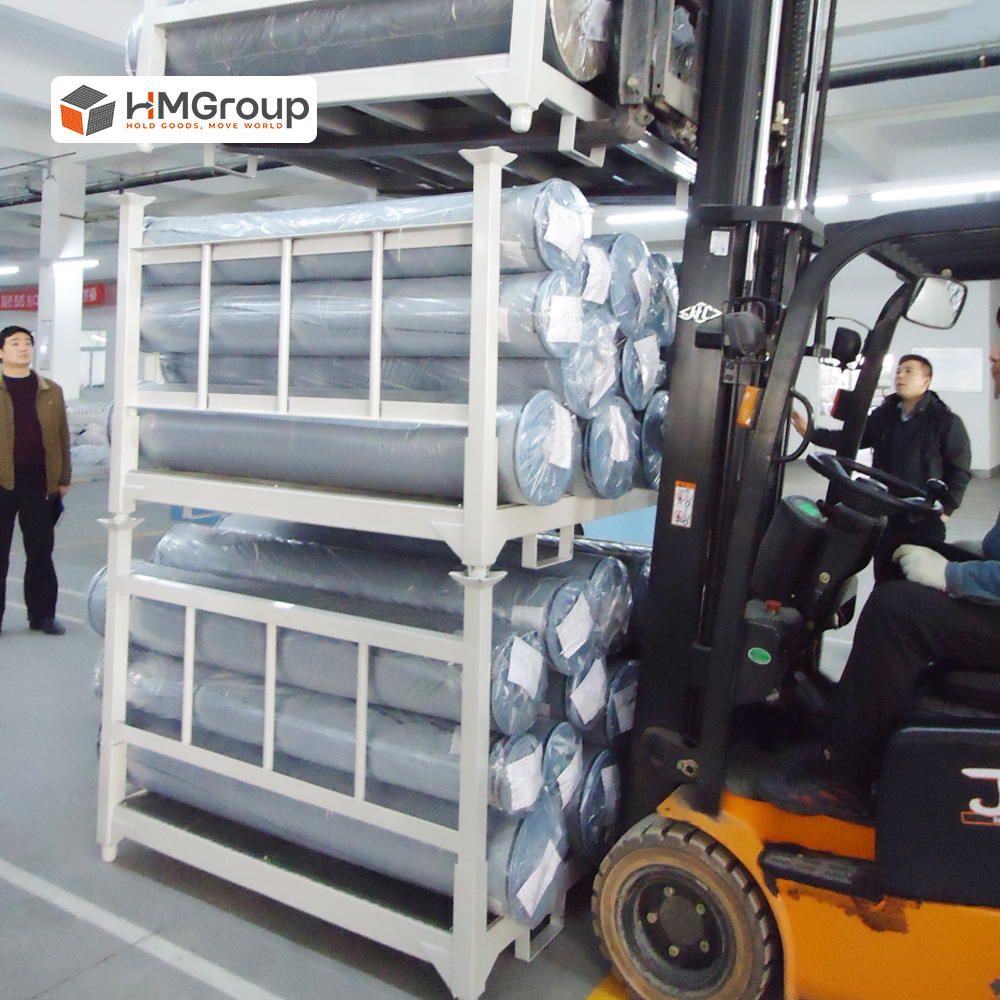 Powder coated carpet rack for warehouse