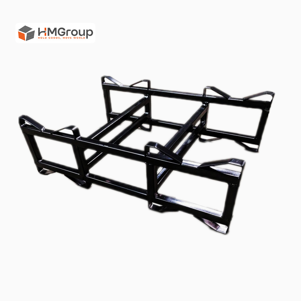 Powder coated barrel storage rack HM-BR066 with barrels