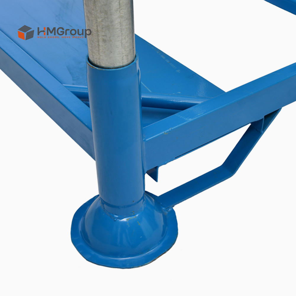 High load bulk bag storage rack in warehouse