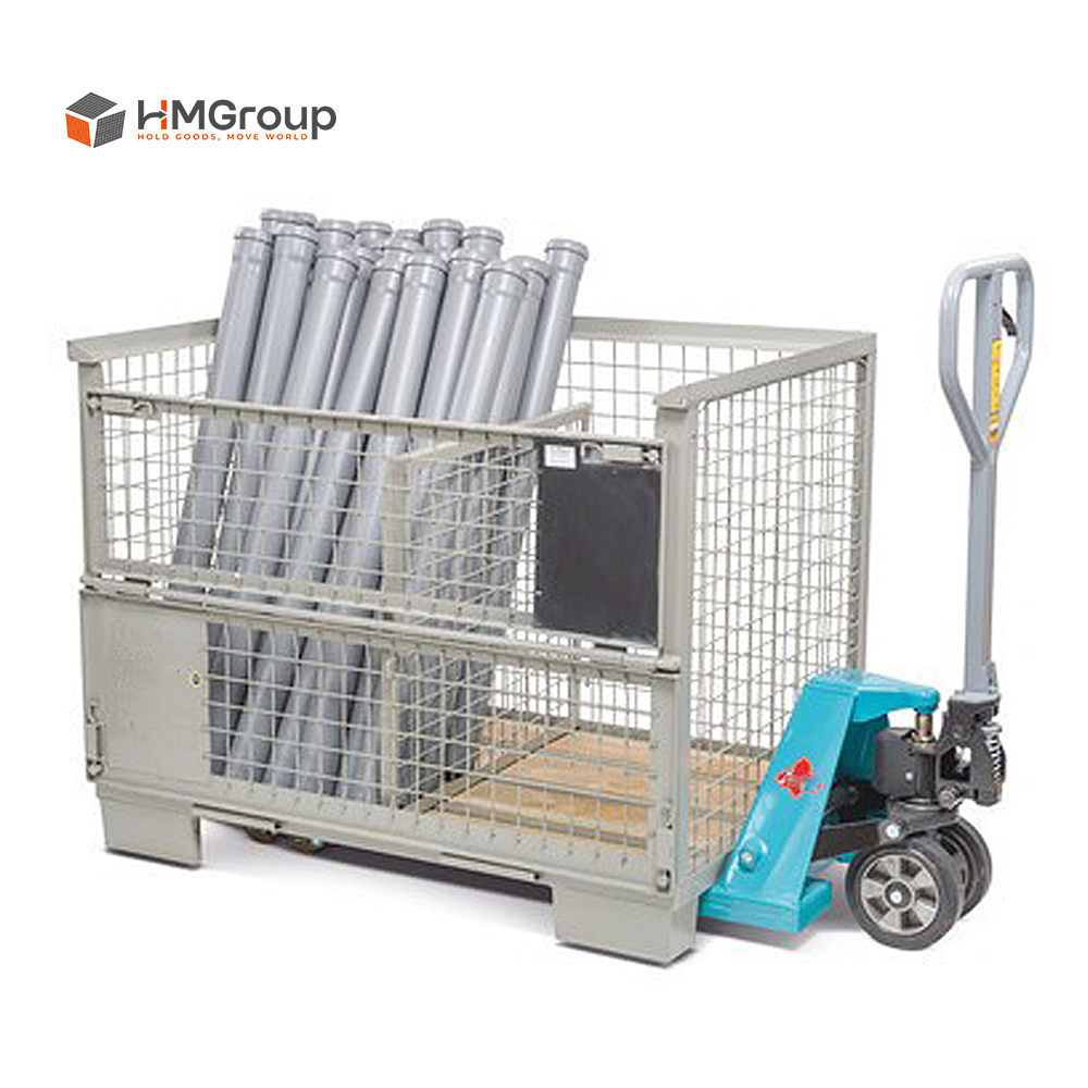 H steel metal storage pallet cage HM-ST007