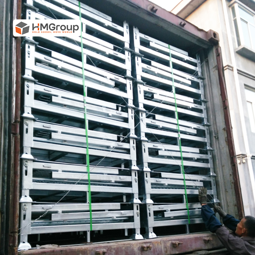 Storage steel cage with powder coat finish