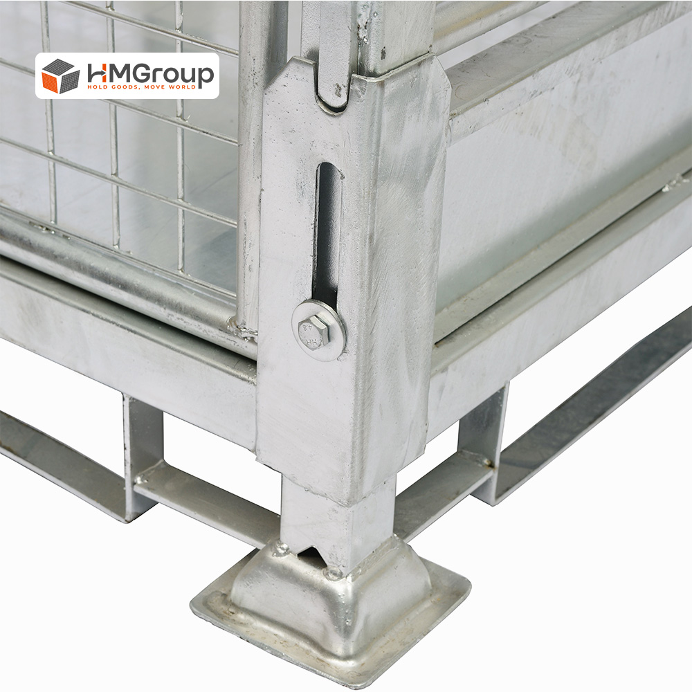 Wire mesh stillage container HM-ST-AU001 with forklift
