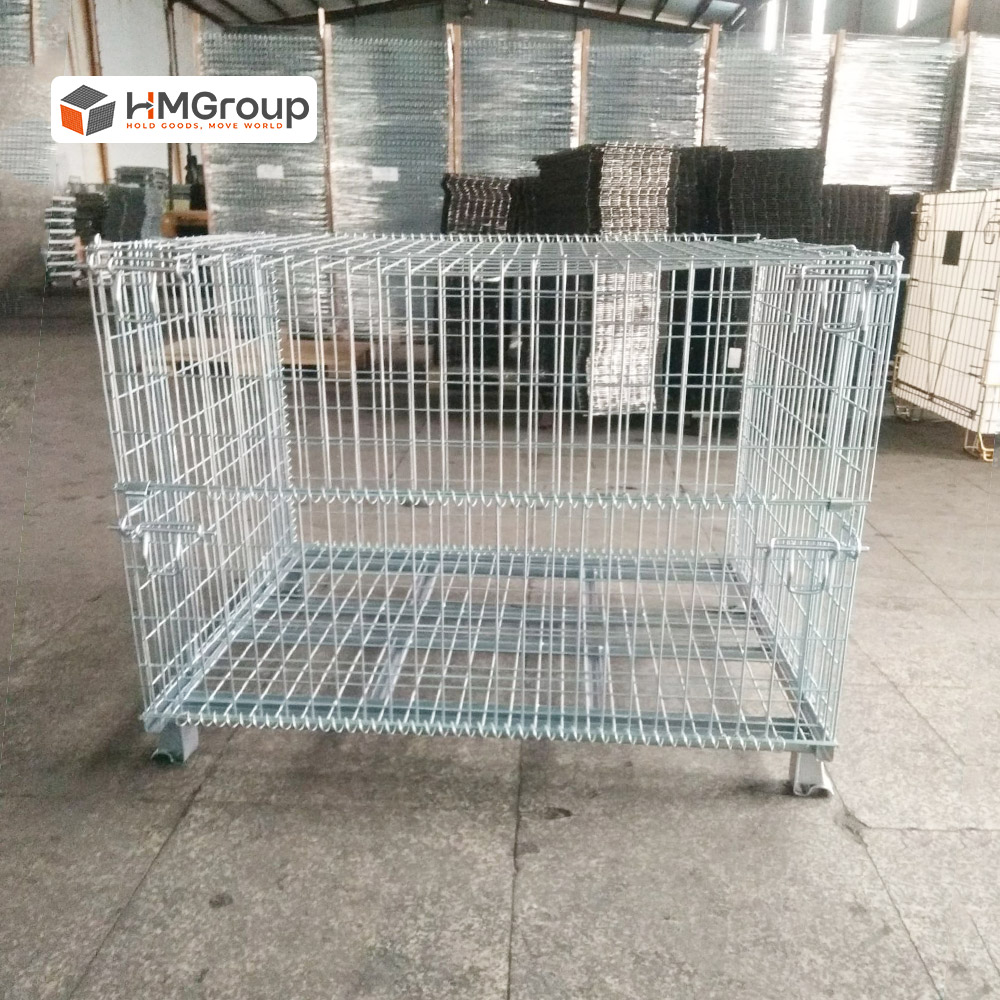 Heavy duty wire mesh container HM-HD028 for automotive parts