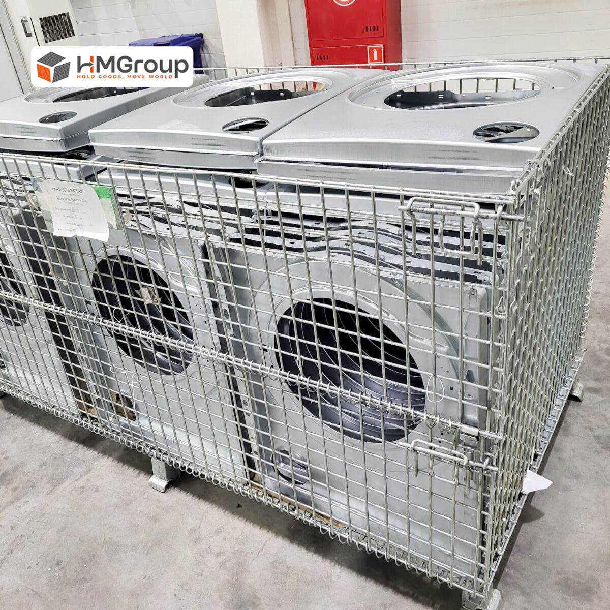 Foldable wire container HM-HD001 powder coated