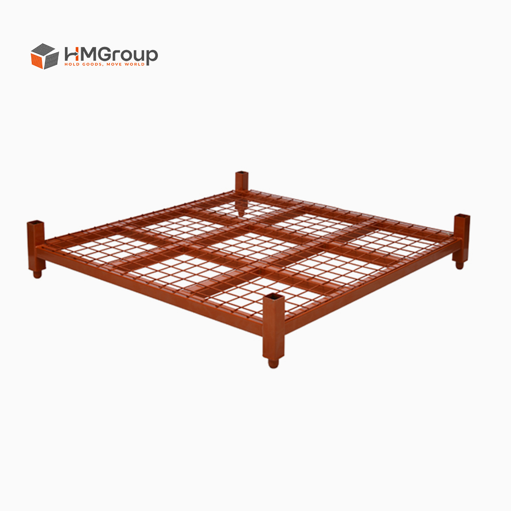 Storage rack with bottom wire mesh decking, one of the documented customisation designs