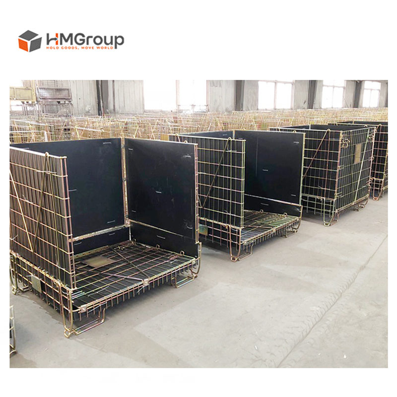 PET preform wire containers being inspected before shipment to Coca-Cola South Africa